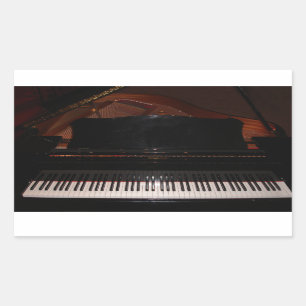 Grand Piano Rechthoekige Sticker