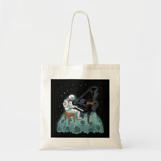 Grand Piano Shirt Kinder Pianist Gift Astronaut Mu Tote Bag (Voorkant)