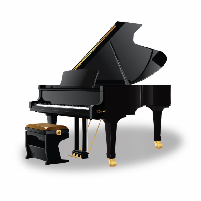 Grand Piano Staand Fotobeeldje (Voorkant)