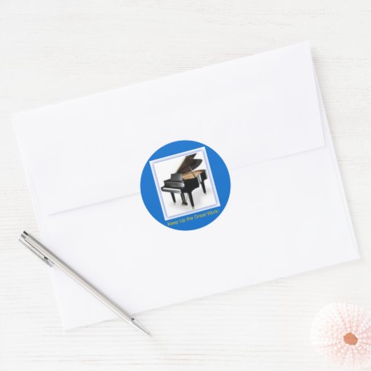 Grand Piano Sticker (Envelop)