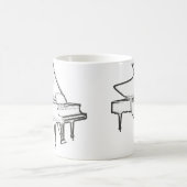Grand Piano "Tekening" Koffiemok (Center)