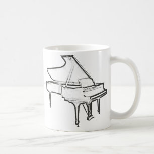Grand Piano "Tekening" Koffiemok