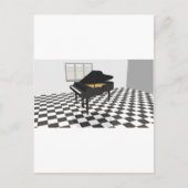 Grand Piano & Tile Floor: 3D-model: Briefkaart (Voorkant)