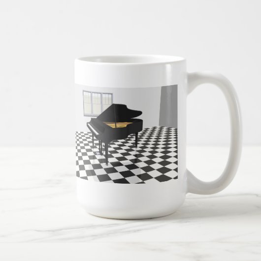 Grand Piano & Tile Floor: 3D-model: Koffiemok (Rechts)