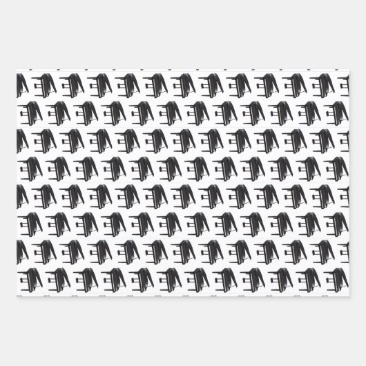 Grand Piano Tiled Pattern Inpakpapier Vel (Voorkant 2)