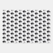 Grand Piano Tiled Pattern Inpakpapier Vel (Voorkant)