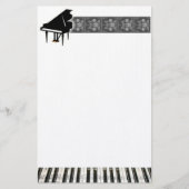 Grand Piano-toetsenbord Briefpapier (Voorkant)