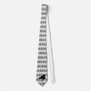 Grand Piano-toetsenbord en -notities Stropdas