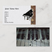 Grand Piano Visitekaartje (Voorkant / Achterkant)