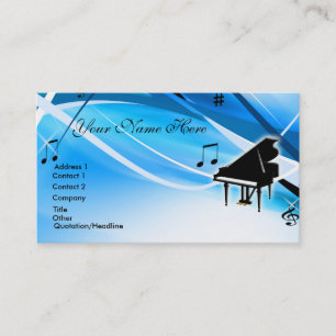 Grand Piano-Visitekaartje Visitekaartje
