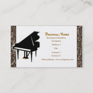Grand Piano-Visitekaartje Visitekaartje