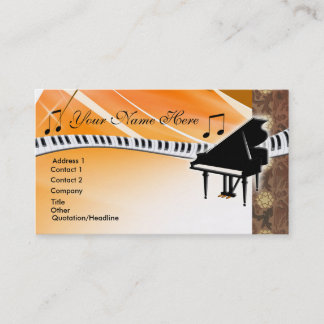 Grand Piano-Visitekaartje Visitekaartje