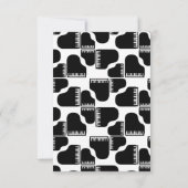 Grand Pianos Music Thémed Piano Art CUSTOM COLOR Bedankkaart (Achterkant)