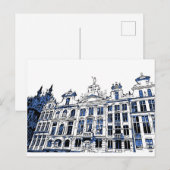 Grand Place, Brussel, België - Briefkaart (Voorkant / Achterkant)