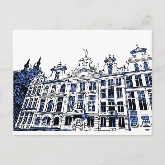 Grand Place, Brussel, België - Briefkaart (Voorkant)