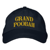 GRAND POOBAH Geborduurd Pet (Voorkant)