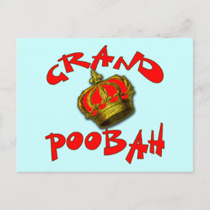 Grand Poobah met kroonproducten Briefkaart