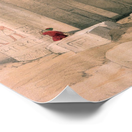 Grand Portico of the Temple of Philae, Nubia Poster (Hoek)