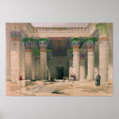 Grand Portico of the Temple of Philae, Nubia Poster (Voorkant)