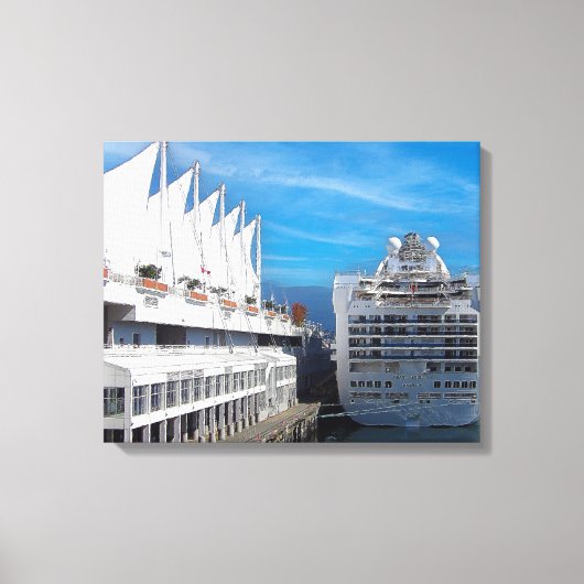 Grand Princess Cruise, Impressionisme Impasto Styl Canvas Afdruk (Voorkant)