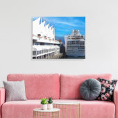 Grand Princess Cruise, Impressionisme Impasto Styl Canvas Afdruk (Insitu (Woonkamer))