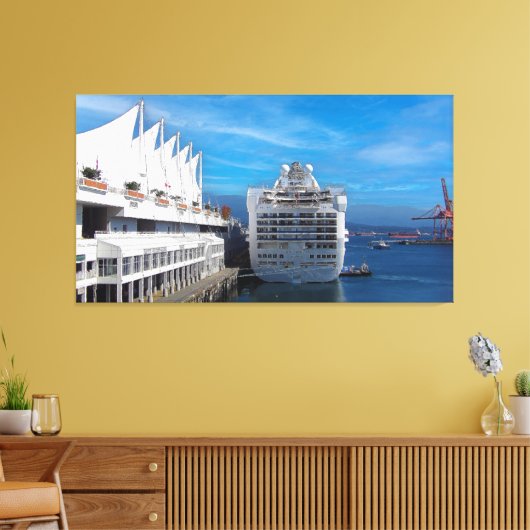 Grand Princess Cruise, Impressionisme Impasto Styl Canvas Afdruk (Insitu (Woonkamer))