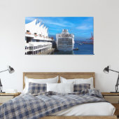 Grand Princess Cruise, Impressionisme Impasto Styl Canvas Afdruk (Insitu (Slaapkamer))