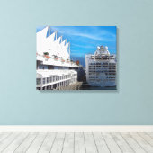 Grand Princess Cruise, Impressionisme Impasto Styl Canvas Afdruk (Insitu (Houten vloer))