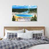 Grand Prismatic Overlook Canvas Afdruk (Insitu (Slaapkamer))