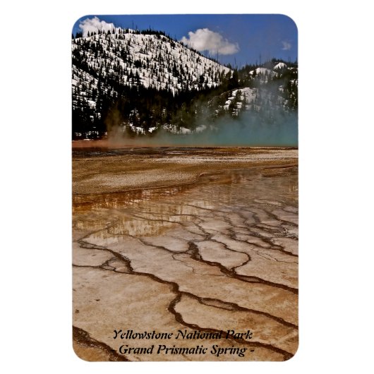 GRAND PRISMATIC SPRING IN YELLOWSTONE PARK (8) MAGNEET (Verticaal)