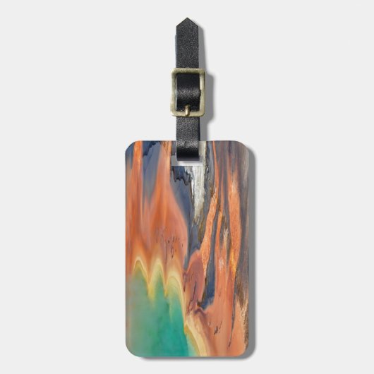 Grand Prismatic Spring Runoff Bagagelabel (Voorkant verticaal)