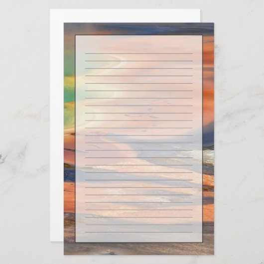 Grand Prismatic Spring Runoff Briefpapier (Voorkant / Achterkant)