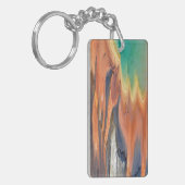 Grand Prismatic Spring Runoff Sleutelhanger (Voorkant Links)