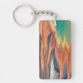 Grand Prismatic Spring Runoff Sleutelhanger (Voorkant)