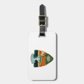 Grand Prismatic Spring Yellowstone Arrowhead Bagagelabel (Voorkant verticaal)