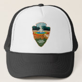 Grand Prismatic Spring Yellowstone Arrowhead Trucker Pet (Voorkant)