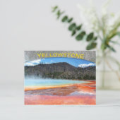 Grand Prismatic Spring, Yellowstone National Park Briefkaart (Staand voorkant)