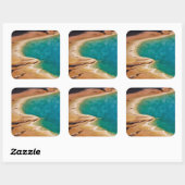 Grand Prismatic Symphony Vierkante Sticker (Vel)