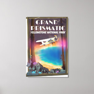 Grand Prismatic, Yellowstone National Park, VS Canvas Afdruk