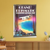 Grand Prismatic, Yellowstone National Park, VS Canvas Afdruk (Insitu (Woonkamer))