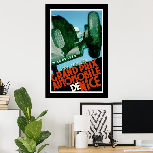Grand Prix Automobile de Nice Poster (Thuiskantoor)