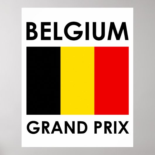 Grand Prix België Poster (Voorkant)