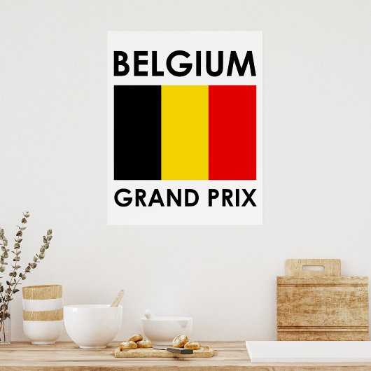 Grand Prix België Poster (Keuken)