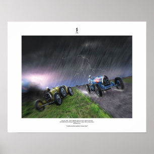 Grand Prix Bugatti - 1e juni 1930 (podium) Poster