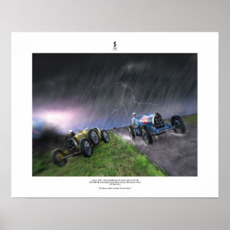 Grand Prix Bugatti - 1e juni 1930 (podium) Poster