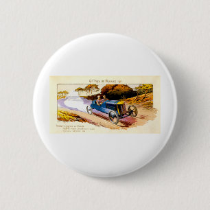 Grand Prix de France 1913 ~ reclame Ronde Button 5,7 Cm