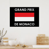 Grand Prix De Monaco Poster (Keuken)