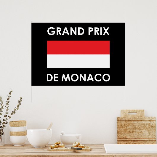 Grand Prix De Monaco Poster (Keuken)