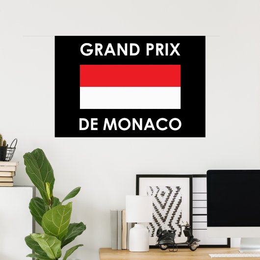 Grand Prix De Monaco Poster (Thuiskantoor)