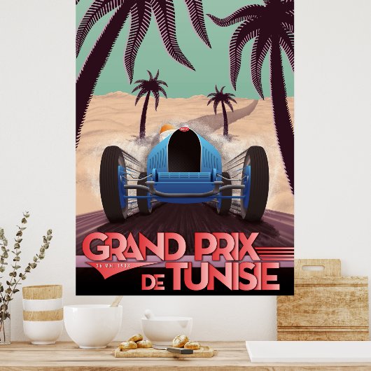 Grand Prix de Tunesische Poster 1933 (Keuken)